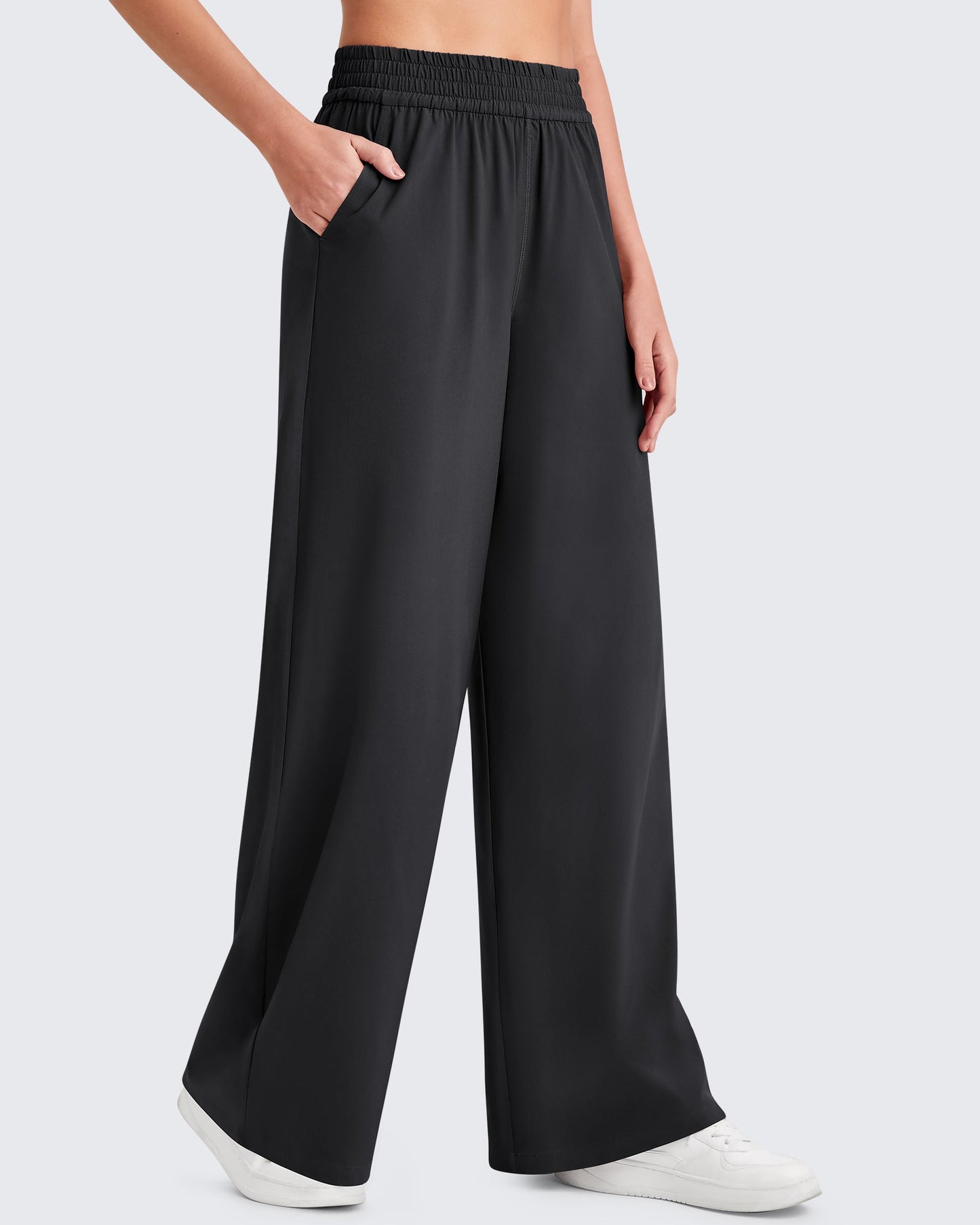 Pantalones de trabajo de pernera ancha con cintura elástica ShiftReady