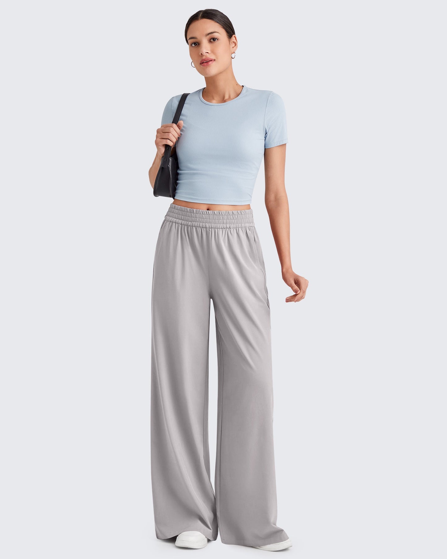 Pantalones de trabajo de pernera ancha con cintura elástica ShiftReady