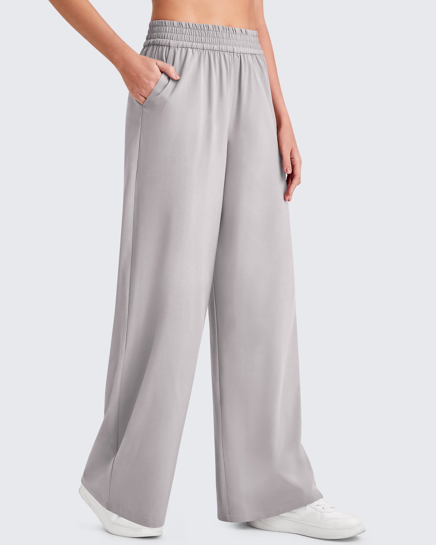 Pantalones de trabajo de pernera ancha con cintura elástica ShiftReady