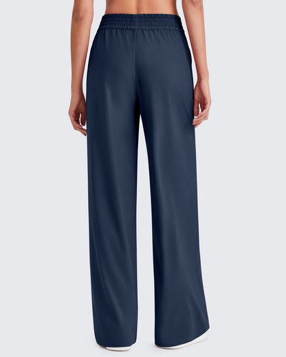 Pantalones de trabajo de pernera ancha con cintura elástica ShiftReady