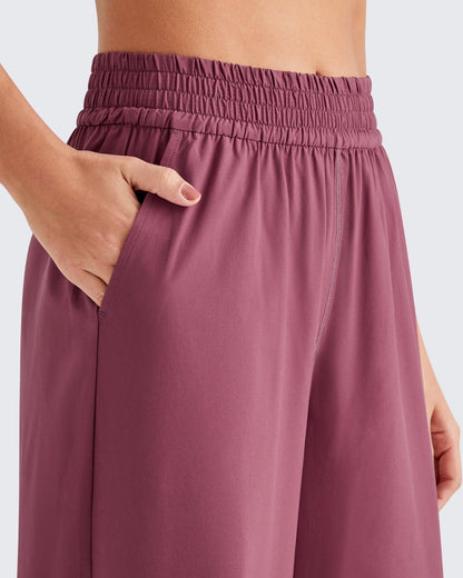 Pantalones de trabajo de pernera ancha con cintura elástica ShiftReady