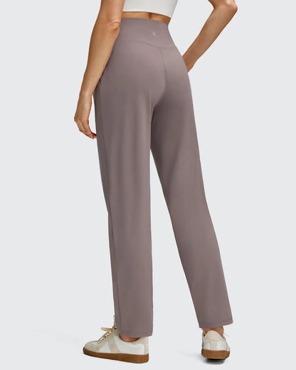 Pantalones de cintura alta cónicos hasta el tobillo con pliegues delanteros ShiftReady