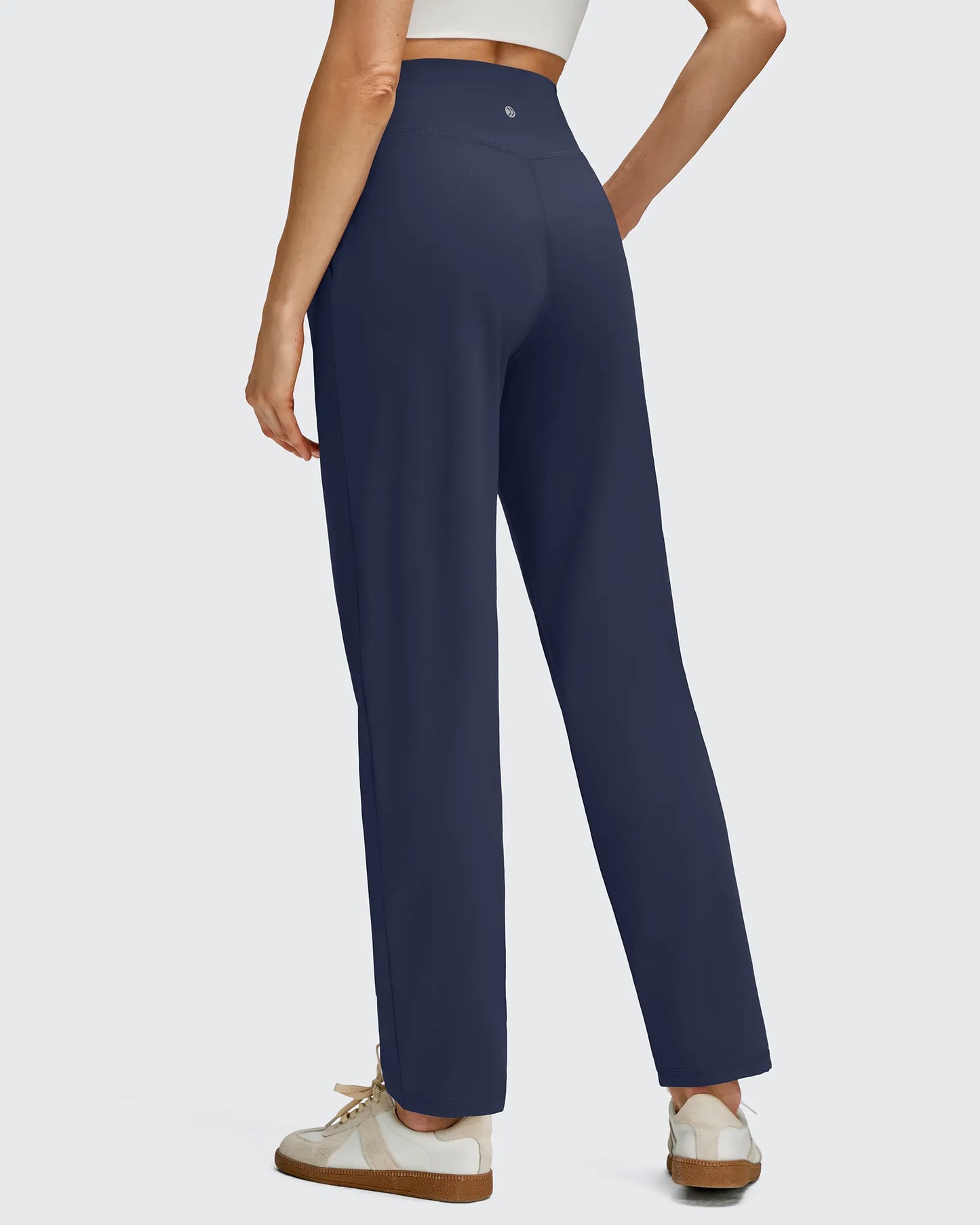 Pantalones de cintura alta cónicos hasta el tobillo con pliegues delanteros ShiftReady