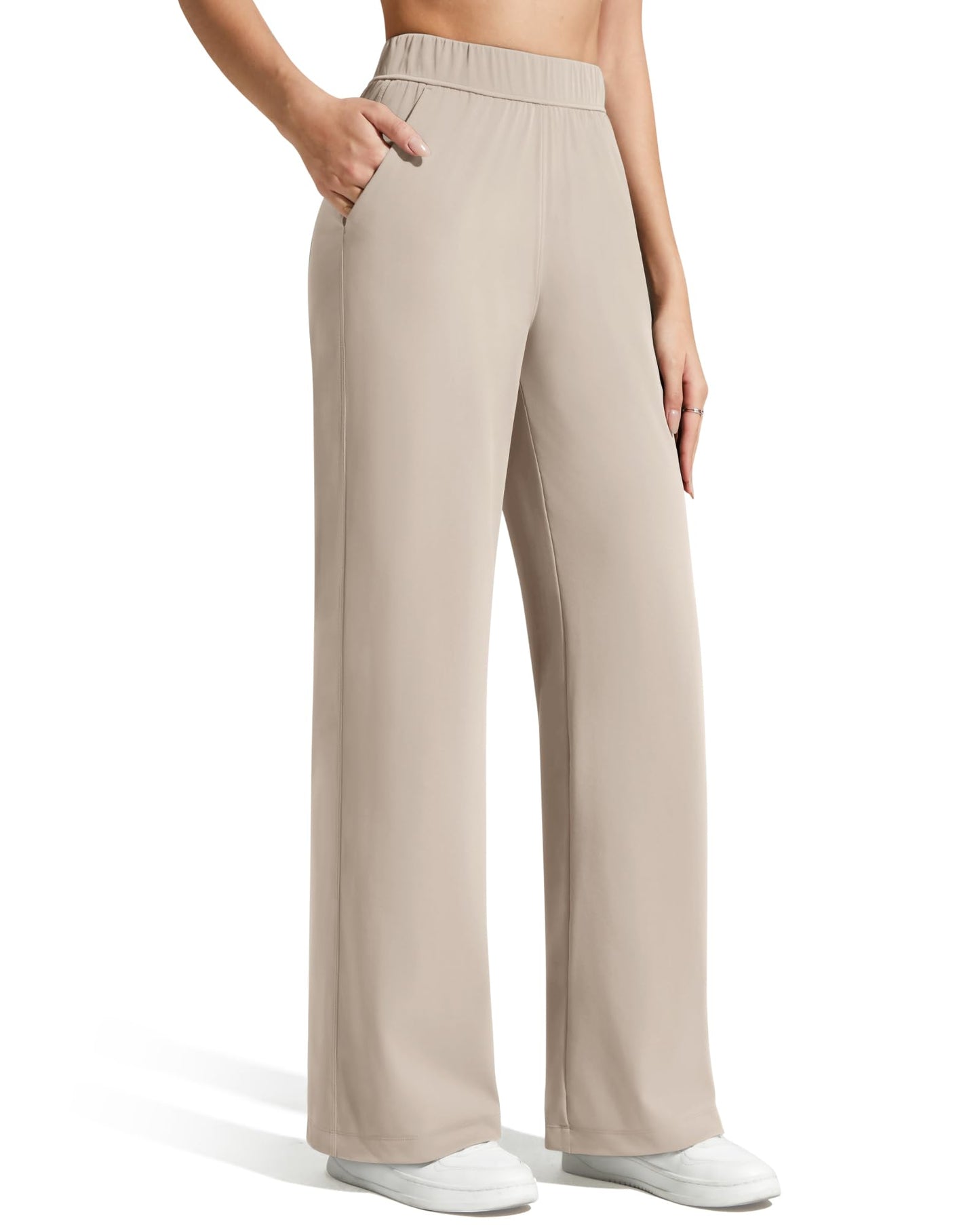 Pantalones de vestir rectos de talle alto ShiftReady