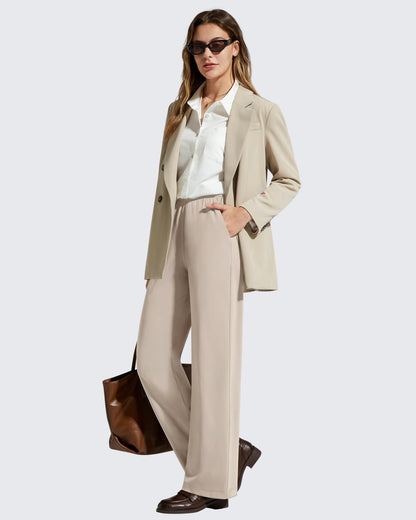Pantalones de vestir rectos de talle alto ShiftReady