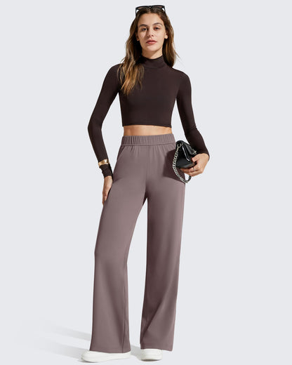 Pantalones de vestir rectos de talle alto ShiftReady