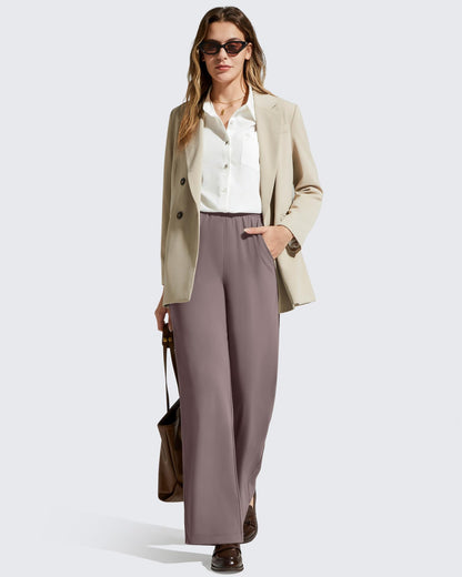 Pantalones de vestir rectos de talle alto ShiftReady
