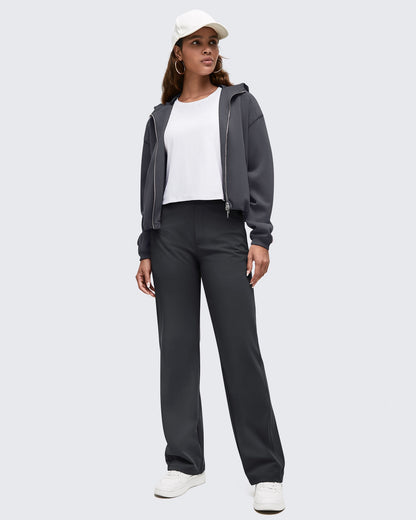 Pantalones de vestir ShiftReady de cintura alta con bolsillos ocultos con cremallera