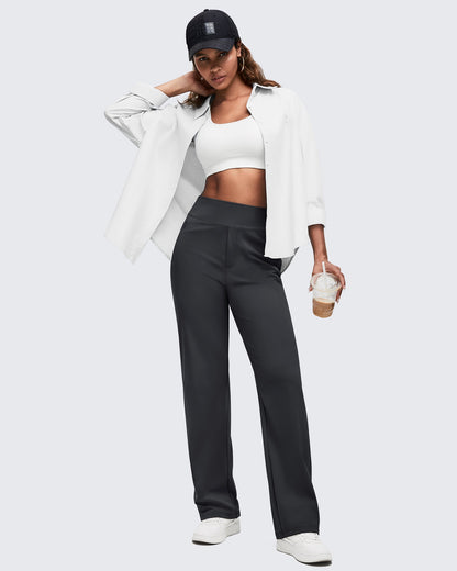 Pantalones de vestir ShiftReady de cintura alta con bolsillos ocultos con cremallera