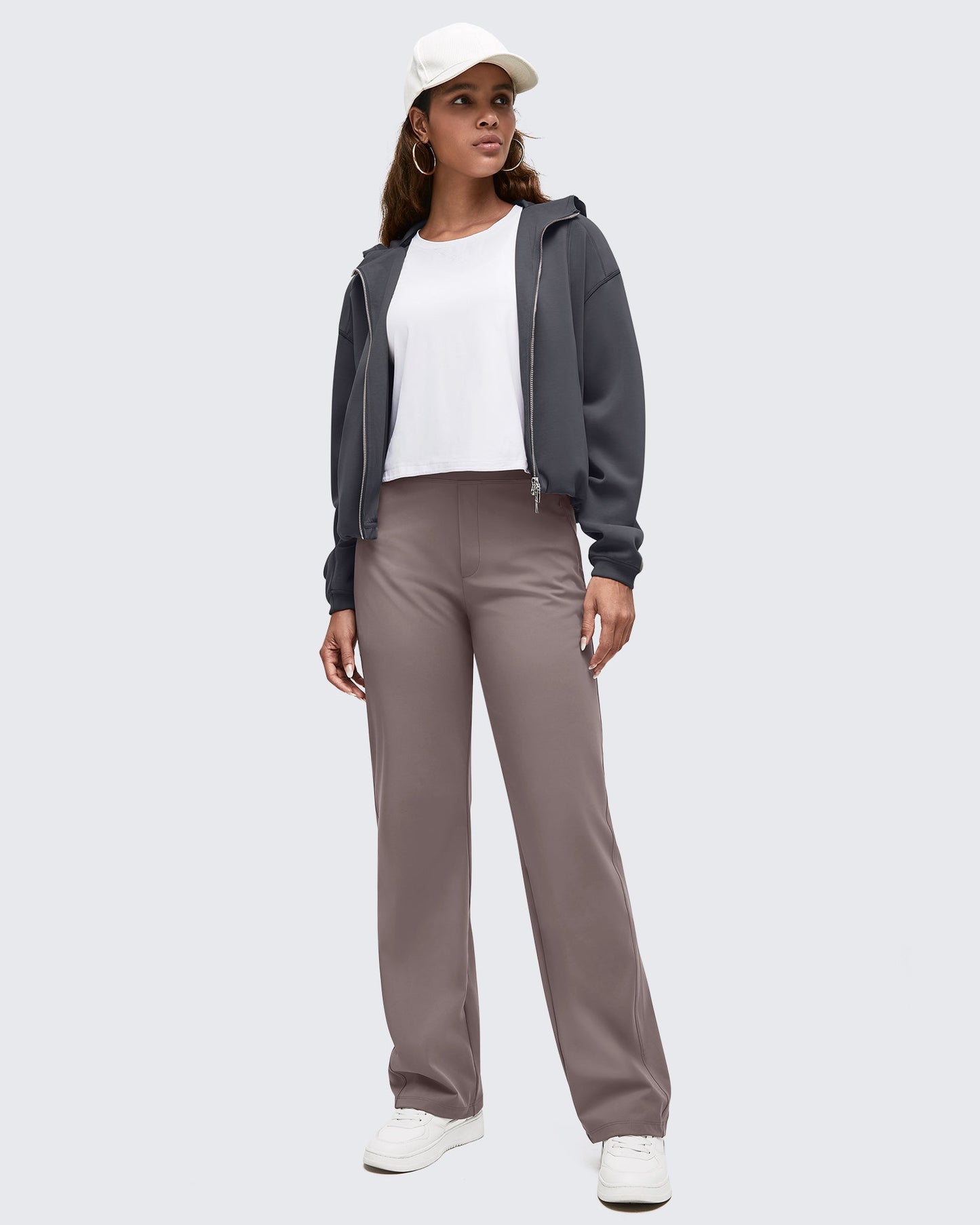 Pantalones de vestir ShiftReady de cintura alta con bolsillos ocultos con cremallera