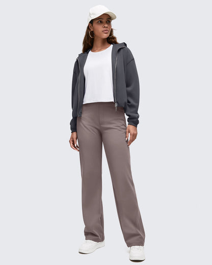 Pantalones de vestir ShiftReady de cintura alta con bolsillos ocultos con cremallera