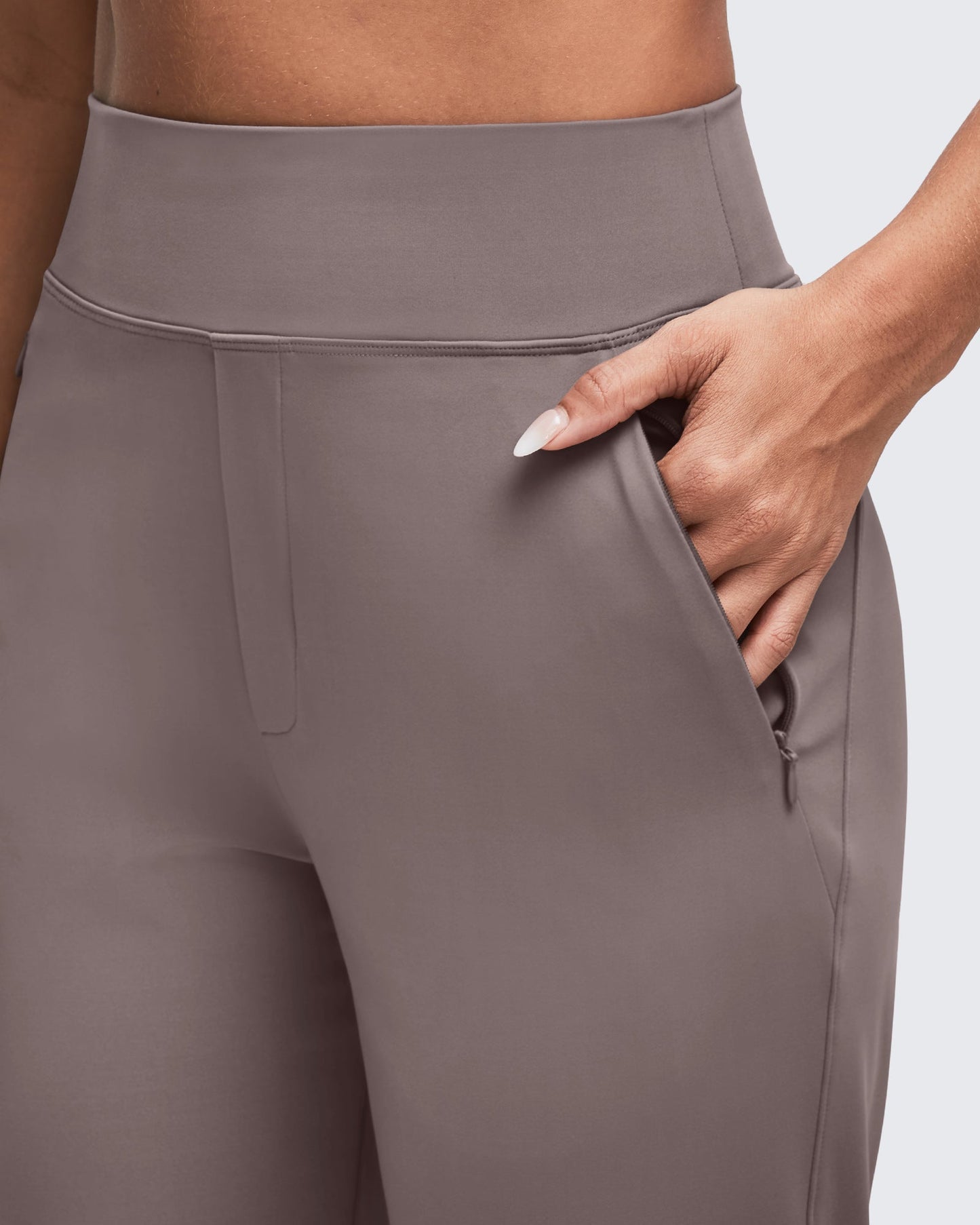 Pantalones de vestir ShiftReady de cintura alta con bolsillos ocultos con cremallera