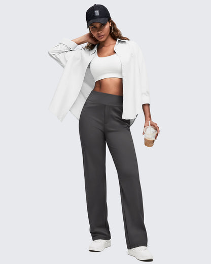 Pantalones de vestir ShiftReady de cintura alta con bolsillos ocultos con cremallera