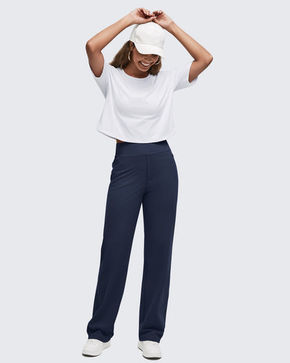Pantalones de vestir ShiftReady de cintura alta con bolsillos ocultos con cremallera
