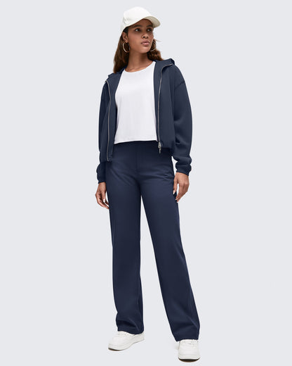 Pantalones de vestir ShiftReady de cintura alta con bolsillos ocultos con cremallera