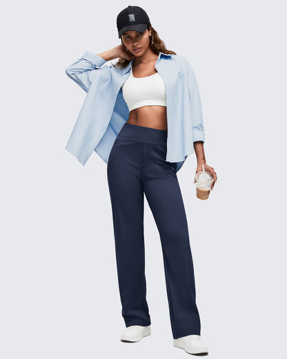 Pantalones de vestir ShiftReady de cintura alta con bolsillos ocultos con cremallera