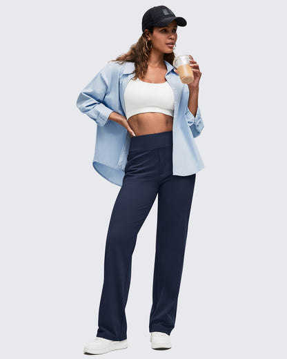 Pantalones de vestir ShiftReady de cintura alta con bolsillos ocultos con cremallera