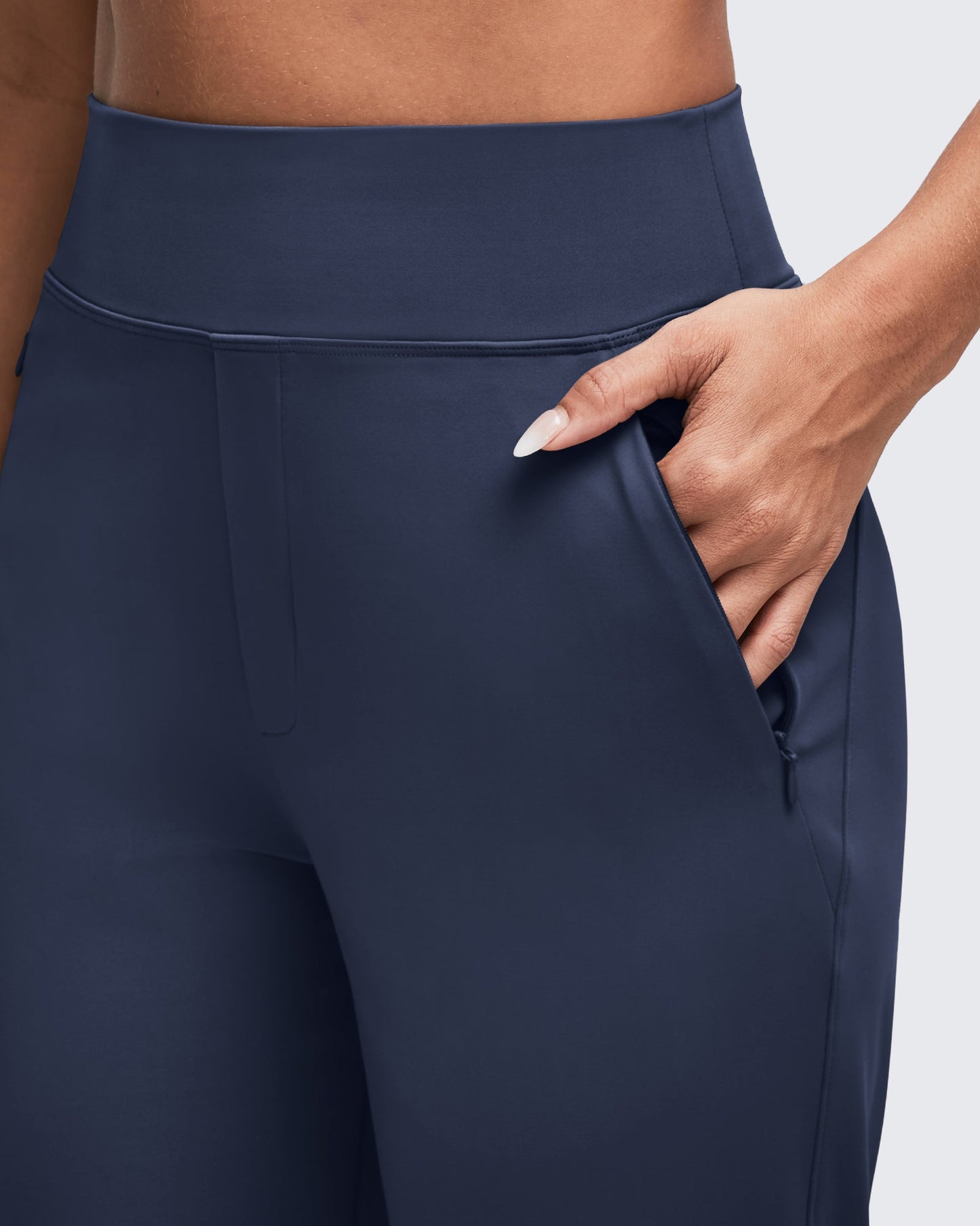 Pantalones de vestir ShiftReady de cintura alta con bolsillos ocultos con cremallera