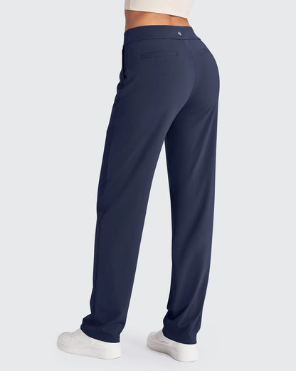 Pantalones de vestir rectos de talle alto ShiftReady