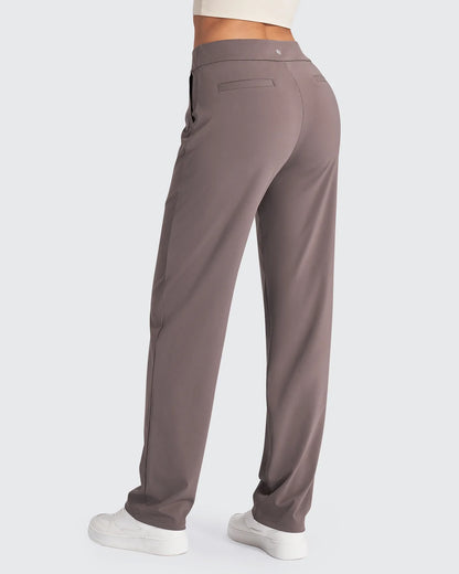 Pantalones de vestir rectos de talle alto ShiftReady Tall