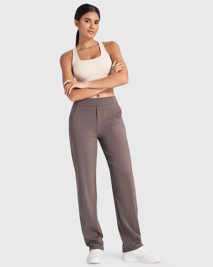 Pantalones de vestir rectos de talle alto ShiftReady