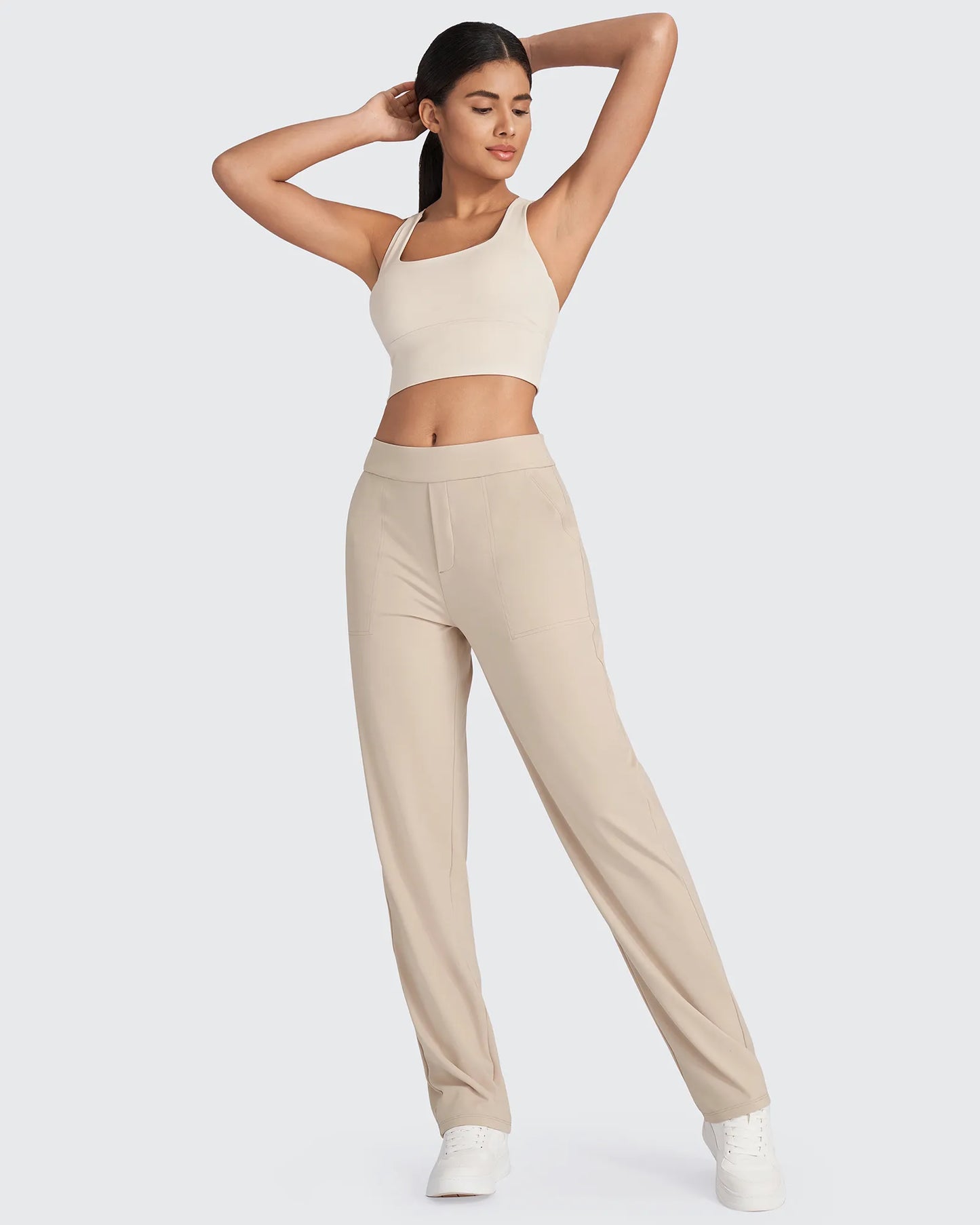 Pantalones de vestir rectos de talle alto ShiftReady Tall