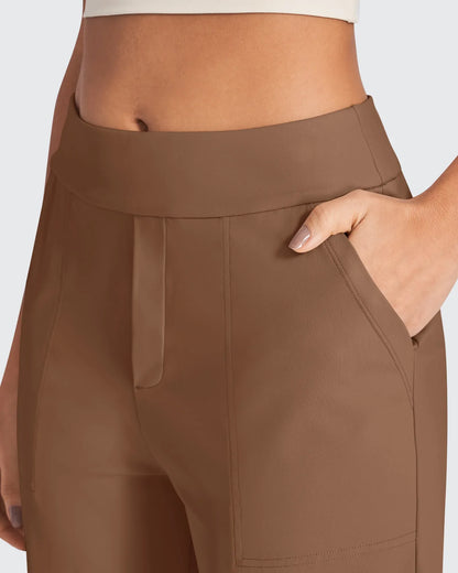 Pantalones de vestir rectos de talle alto ShiftReady