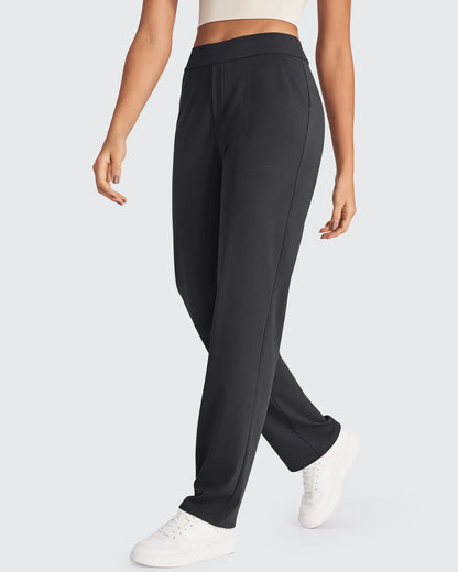 Pantalones de vestir rectos de talle alto ShiftReady