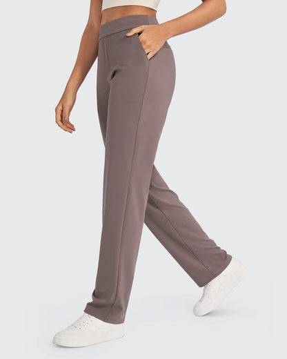 Pantalones de vestir rectos de talle alto ShiftReady