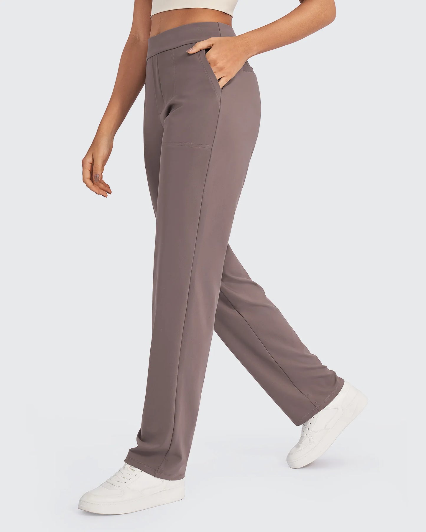 Pantalones de vestir rectos de talle alto ShiftReady Tall