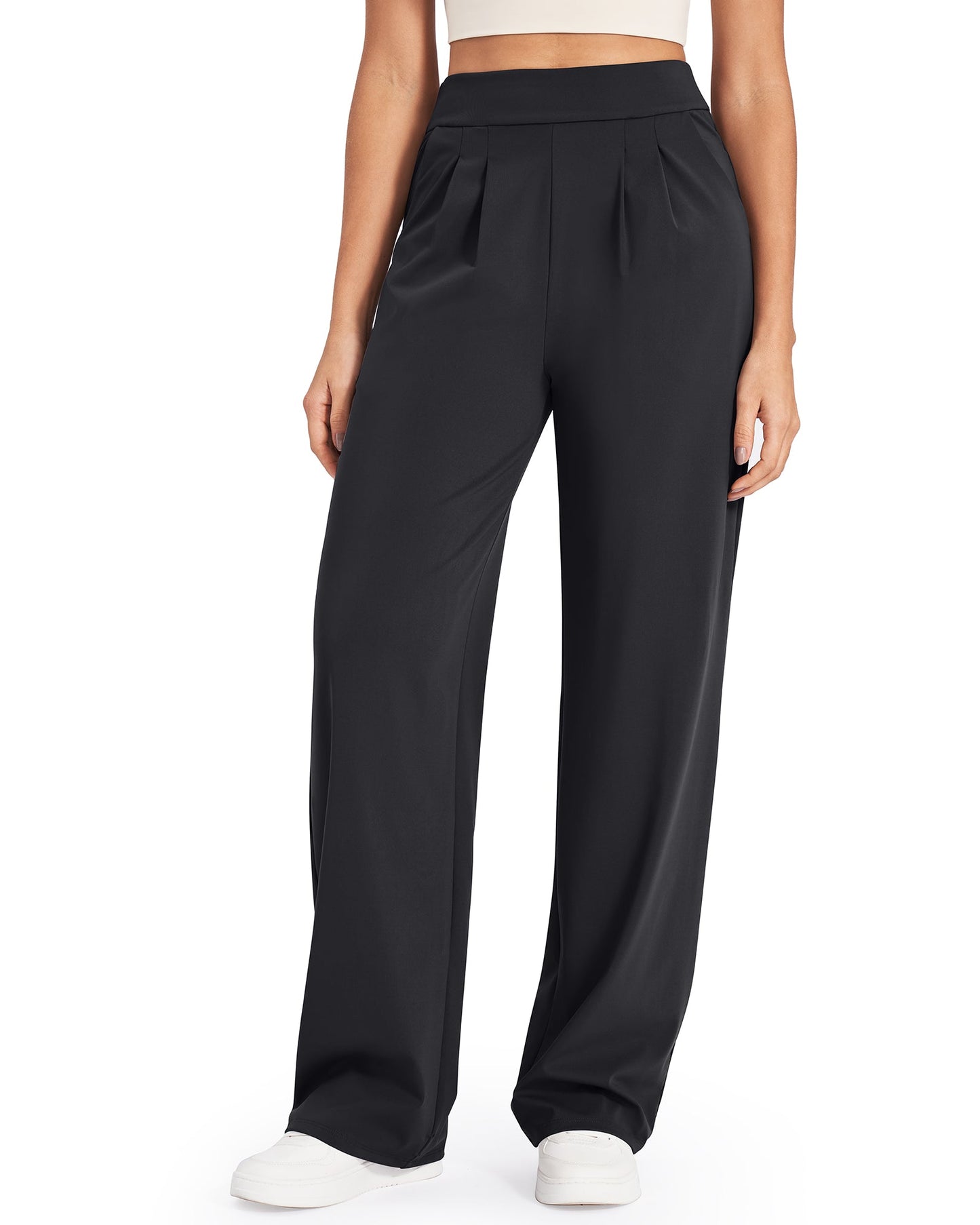 Pantalones de trabajo de pierna ancha y talle alto ShiftReady