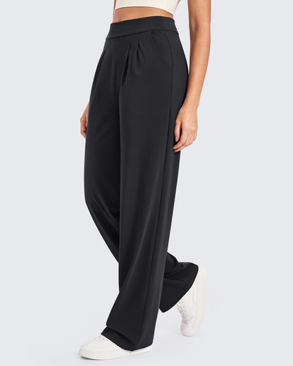 Pantalones de trabajo de pierna ancha y talle alto ShiftReady