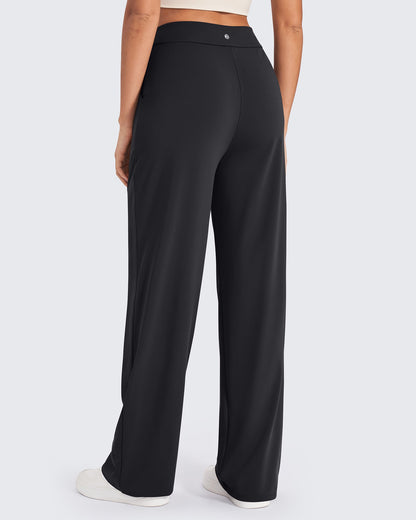 Pantalones de trabajo de pierna ancha y talle alto ShiftReady