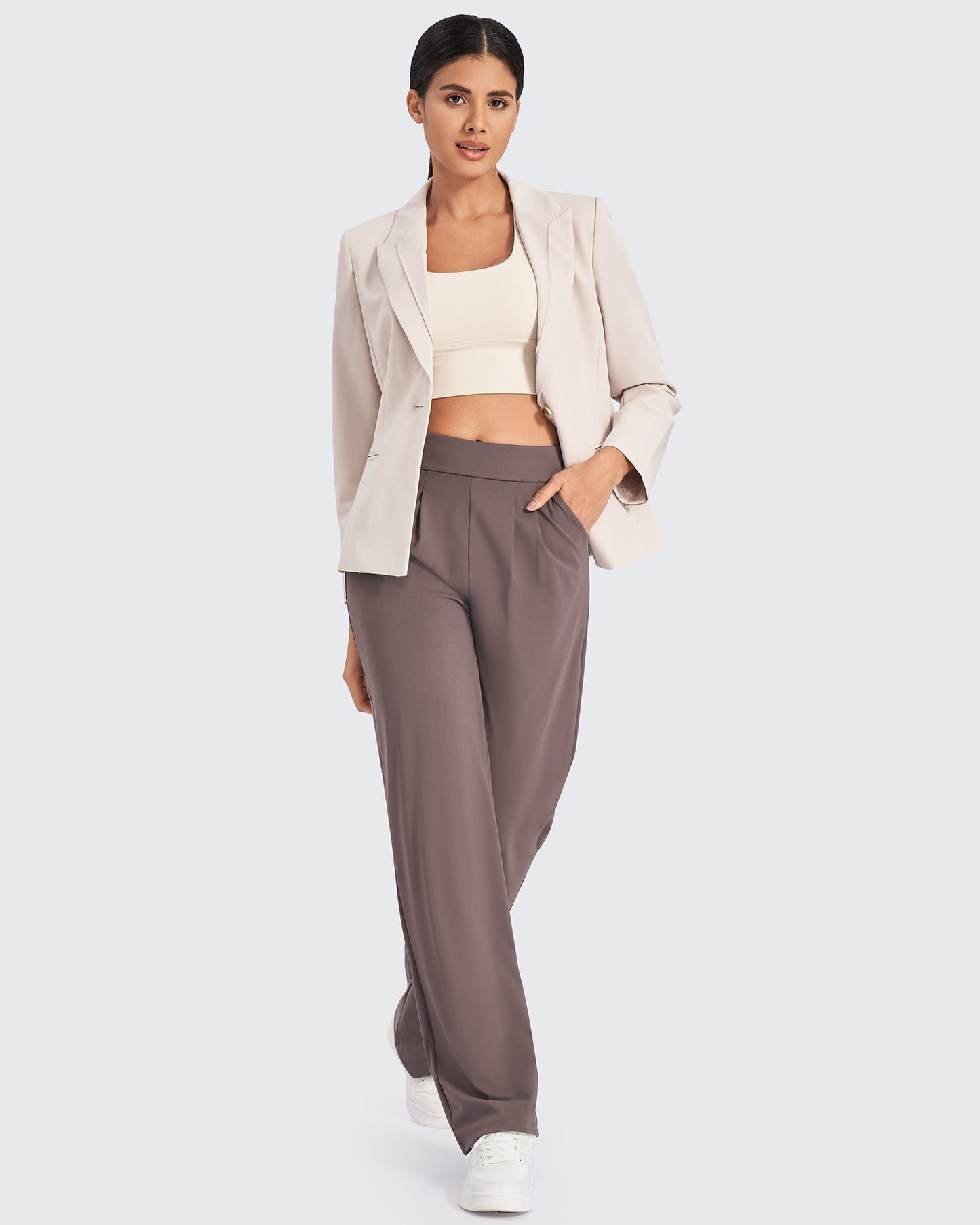 Pantalones de trabajo de pierna ancha y talle alto ShiftReady
