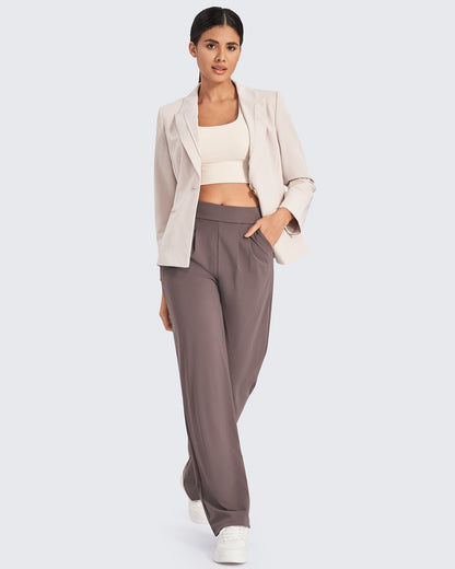 Pantalones de trabajo de pierna ancha y talle alto ShiftReady