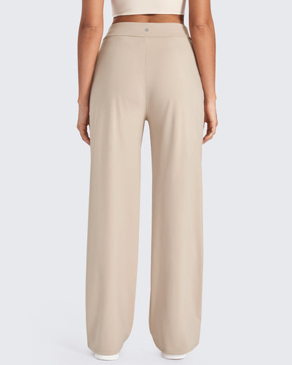 Pantalones de trabajo de pierna ancha y talle alto ShiftReady