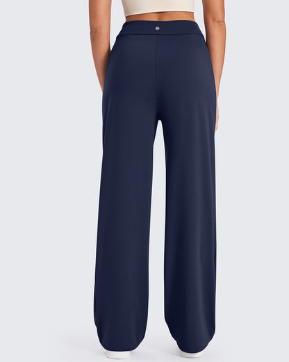 Pantalones de trabajo de pierna ancha y talle alto ShiftReady