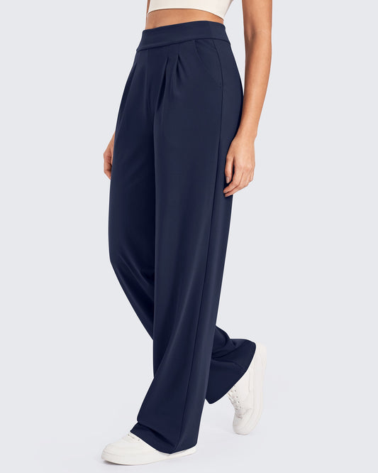 Pantalones de trabajo de pierna ancha y talle alto ShiftReady