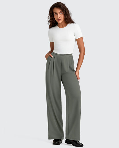 Pantalones Casuales de Vestir de Talle Alto ShiftReady