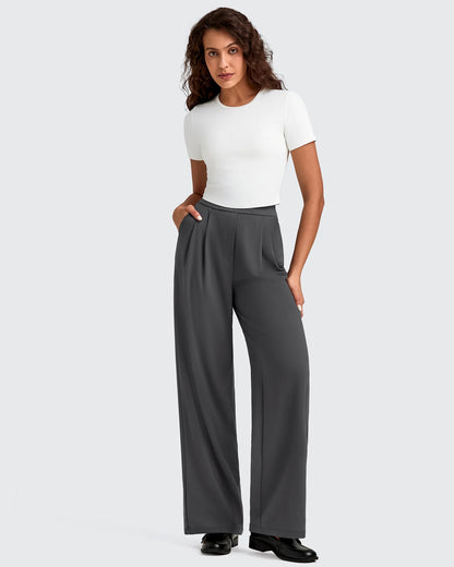 Pantalones Casuales de Vestir de Talle Alto ShiftReady