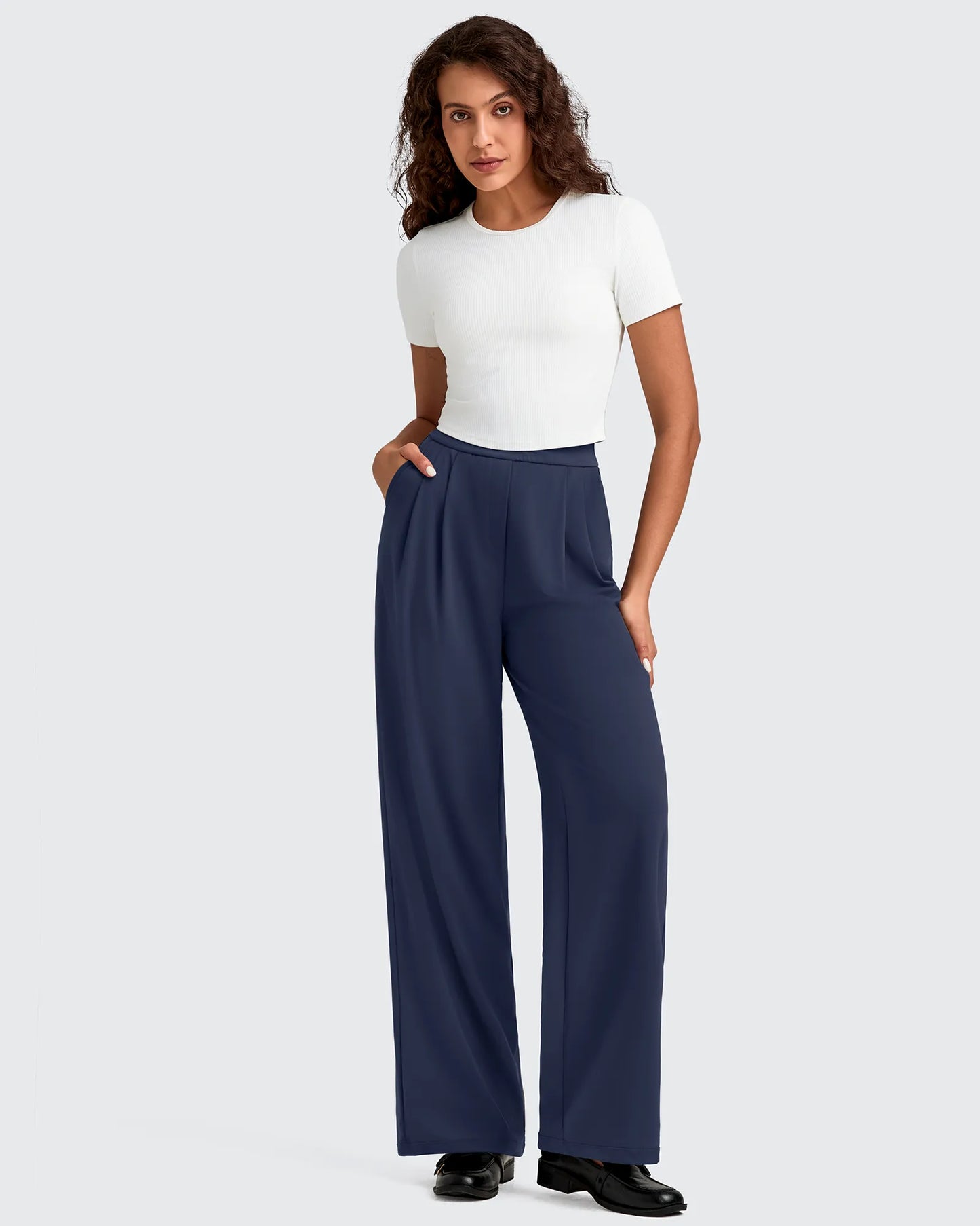Pantalones Casuales de Vestir de Talle Alto ShiftReady