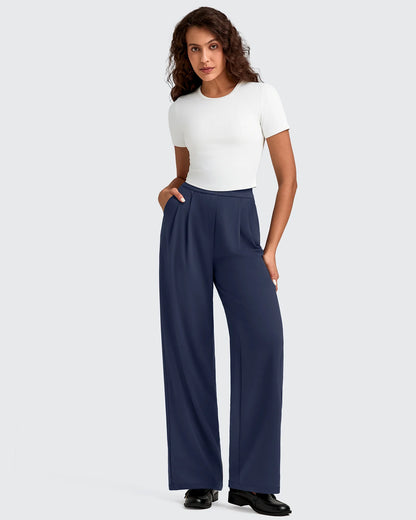 Pantalones Casuales de Vestir de Talle Alto ShiftReady
