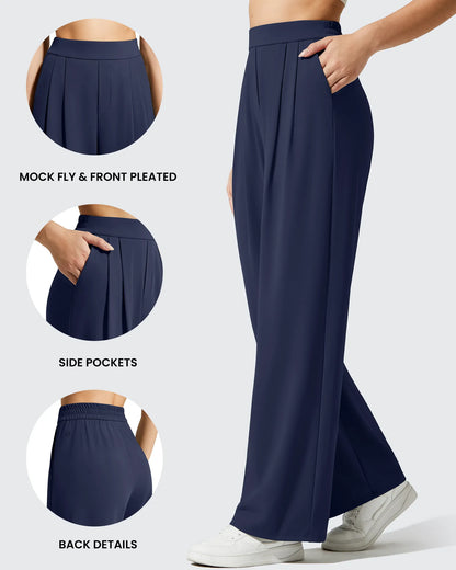 Pantalones Casuales de Vestir de Talle Alto ShiftReady