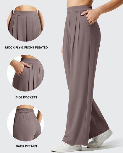 Pantalones Casuales de Vestir de Talle Alto ShiftReady