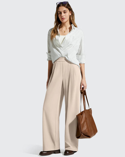 Pantalones Casuales de Vestir de Talle Alto ShiftReady