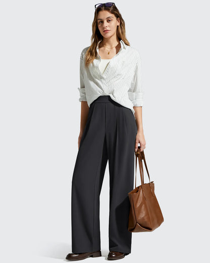 Pantalones Casuales de Vestir de Talle Alto ShiftReady