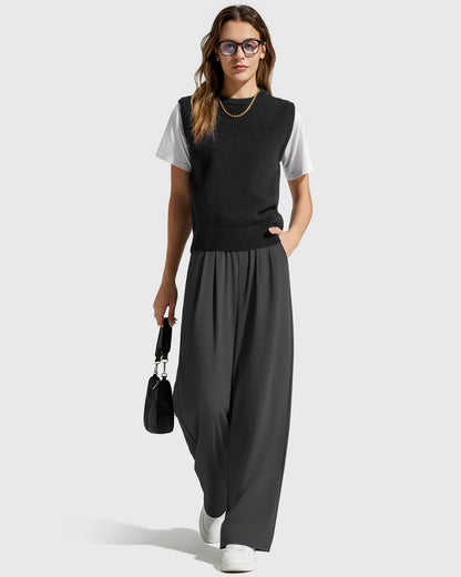 Pantalones Casuales de Vestir de Talle Alto ShiftReady