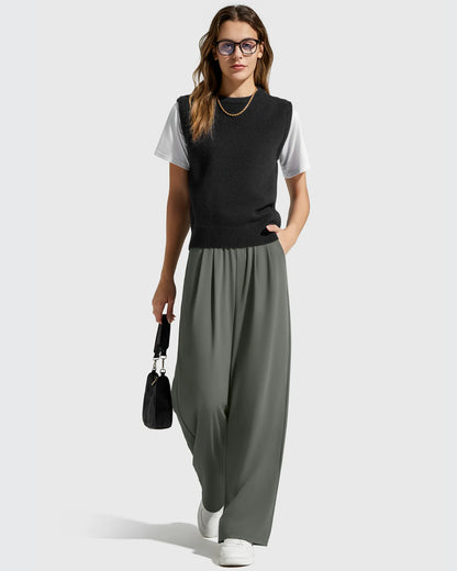 Pantalones Casuales de Vestir de Talle Alto ShiftReady