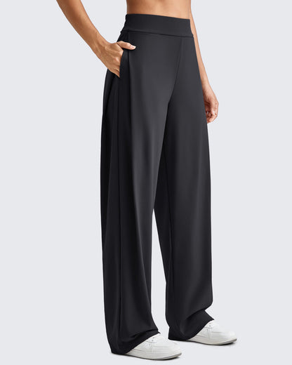 Pantalones de vestir de pernera ancha y talle alto ShiftReady