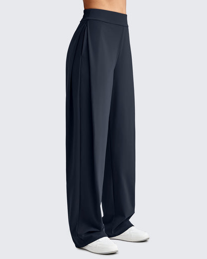 Pantalones de vestir de pernera ancha y talle alto ShiftReady